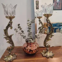 شمعدونی برنز کاملا سالم و نو