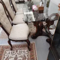 مبلمان استیل ۷ نفره + ناهار خوری ۸ نفره|مبلمان خانگی و میز عسلی|پردیس, فاز ۴|دیوار