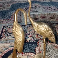 مجسمه قو عاشق برنجی