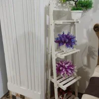 پایه استند سالم و نو بدون شکستگی با گل ها