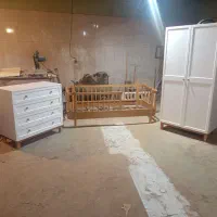 سیسمونی سرویس خواب نوزاد تخت کمد دراور مدل هانا