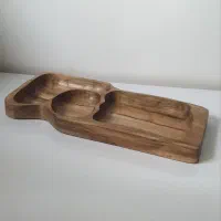 ظروف چوبی و روستیک دستساز