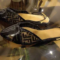 کفش ورنی مدل فِندی سایز ۳۹/ ۴۰