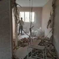 تخریب کلی وداخلی ساختمان .