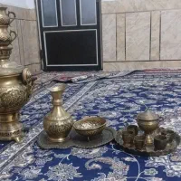 منقل و سماور برنجی|کلکسیون اشیاء عتیقه|شوشتر, |دیوار