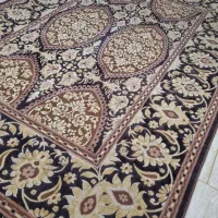 فرش  ۹ متری کرم قهوه ای