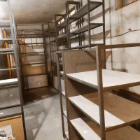 قفسه، شلف، طبقه، نظم دهنده|کتابخانه، شلف، قفسه‌های دیواری|طرقبه, |دیوار