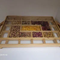 سینی پاسماوری جاادویهچینی آینه دیس پیرکس قهوه ساز