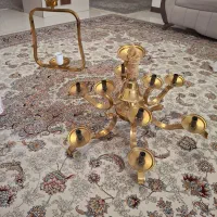 لوستر ۶ شاخه و تک شاخه ست کاملا سالم و در حد