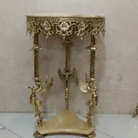 میز تلفن برنجی