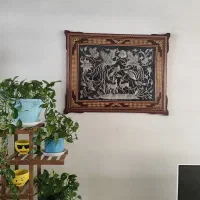 تابلو مینا و خاتم قلم‌زنی مس