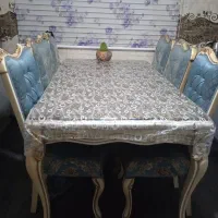 مبل ومیز غذاخوری(باهم ست هستن)|مبلمان خانگی و میز عسلی|بهارستان, |دیوار