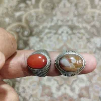 دو عدد انگشتر قدیمی یمن و باباقوری|کلکسیون اشیاء عتیقه|مشهد, توس (بلوار توس)|دیوار