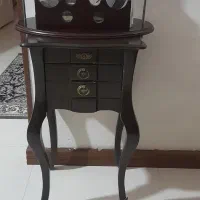 میز تلفن دو کشو ومیز بار