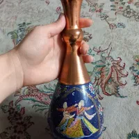 گلدان مسی زیبا و قدیمی بزرگ سایز ۳۰ سانتی