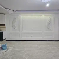نقاشی رنگ کاری رنگ آمیزی با ایرلس و سنباده برقی