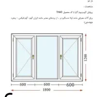 ۴ عدد پنجره آلومینیومی|مصالح و تجهیزات ساختمان|مشهد, شهید هاشمی نژاد|دیوار