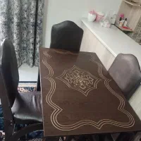 میز ناهارخوری ۴ نفره|میز و صندلی غذاخوری|رشت, آب و برق|دیوار
