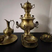 سماور برنجی 9 پارچه