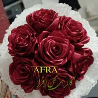 گل های روبانی ساده و شاین|صنایع دستی و سایر لوازم تزئینی|باقرشهر, |دیوار