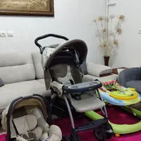 کالسکه و کرییر و روروئک در حد نو|کالسکه و لوازم جانبی|کرج, گلشهر|دیوار