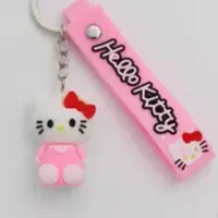 دسته کلید صورتی گربه ای گمشده