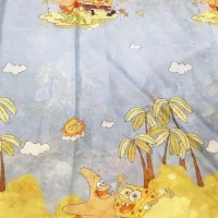 پرده پانچ باب اسفنجی درحد نو