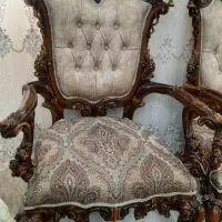 مبل سلطنتی چوبی در حد نو|مبلمان خانگی و میز عسلی|قم, عمار یاسر|دیوار