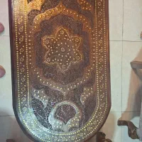 میز تک زر کوب ومبت قدیمی وانتیک