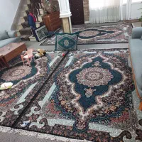 دوعدد فرش ۶متری سورمه ای|فرش|خرمدره, |دیوار