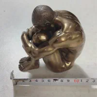 مجسمه مرد بدنساز آنتیک فلزی اروپایی مارک Veronese|کلکسیون اشیاء عتیقه|تهران, امامت|دیوار