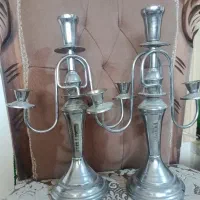 دو عدد شمعدانی کاملا سالم
