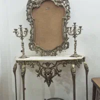 آینه شمعدون برنزی