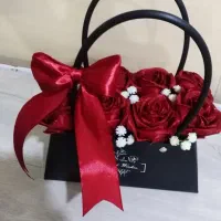 گل روبانی جاودان|گل مصنوعی|شیراز, پودنک|دیوار