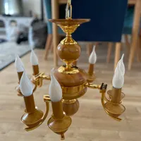 یک جفت یا دو عدد لوستر آبکاری طلا|لوستر و چراغ آویز|شیراز, شهرک استقلال|دیوار