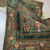 فرش ماشینی ابریشمی طرح دستباف نقشه باغ گل|فرش|تهران, امین حضور|دیوار
