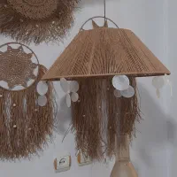 لوستر و اباژور رافیا عمده و تکی|لوستر و چراغ آویز|تهران, منیریه|دیوار