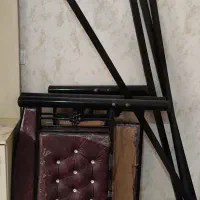 تختخواب 1نفره بهمراه کف تخت و آینه|تخت و سرویس خواب|مشهد, صیاد شیرازی|دیوار