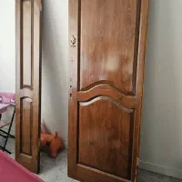درب چوبی دو لنگه جنس خوب