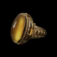 انگشتر(تمام طلا)عقیق زرد یمنی(مهرداد غلامرضا)