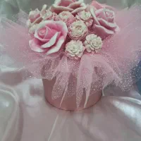 باکس گل شمع دستساز (هدیه شب یلدا)|گل مصنوعی|شیراز, شهرک مفتح|دیوار