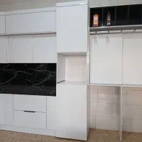 کابینت هایگلس،دکورنمایشگاهی|مصالح و تجهیزات ساختمان|میانه, |دیوار