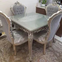 مبل استیل با میزغذاخوری و ساعت|مبلمان خانگی و میز عسلی|تهران, مجیدیه|دیوار