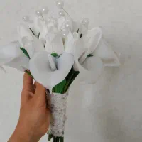 دسته گل عروس|گل مصنوعی|جاجرود, |دیوار