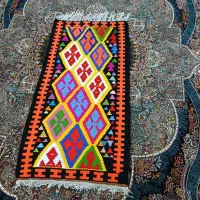 گلیم دست بافت طبیعی|گلیم، جاجیم، گبه|گرمی, |دیوار