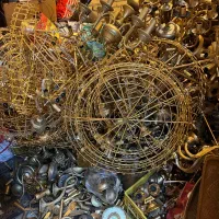 فروش خریدار لوستر طلائی آبکاری اینه شمدان کل فردیس|لوستر و چراغ آویز|فردیس, فردیس|دیوار