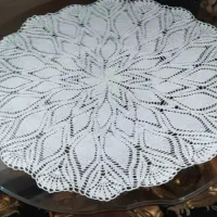 رومیزی قلاب بافت