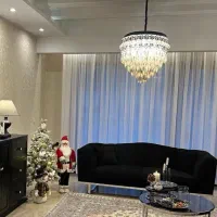 لوستر تمام کریستال ریموت دار  سه حالت نور