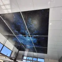 اجرای آسمان مجازی، سقف کاذب، کناف