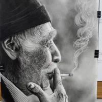 سفارش نقاشی با تکنیک سیاه‌قلم